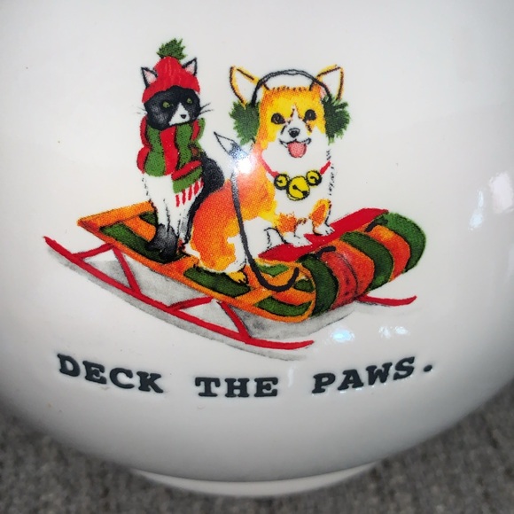 Rae Dunn DECK THE PAWS kettle - Picture 2 of 4